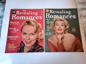 VINTAGE 1955 & 1957 - REVEALING ROMANCES MAGAZINES - Picture 1 of 7