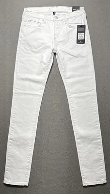 True Religion Rocco Renegade Jeans Mens 28x33 White Relaxed Skinny Stretch Denim - Image 1 of 4