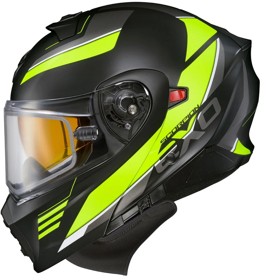 Scorpion EXO-GT930 Modulus Modular Snow Helmet w/Electric Shield Hi-Vis - Image 1 of 1