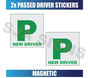 2 x bestandene Fahrerplatten Auto Transporter LKW Magnetplatten einfach anzubringen - Bild 1 von 1