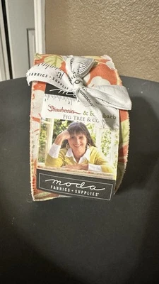 Moda STRAWBERRIES & RHUBARB Fig Tree JELLY ROLL - Image 1 of 2