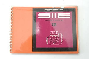 Porsche 911 E Propietarios Manual 1970 #8 WKD462423 Blem Originales 1st Edición - Picture 1 of 3