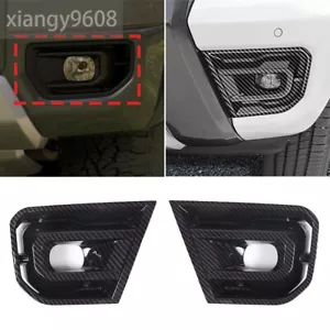 Carbon Fiber ABS Front Fog Light Lamp Cover For Ford Ranger 2023-23 Accessories - Foto 1 di 11