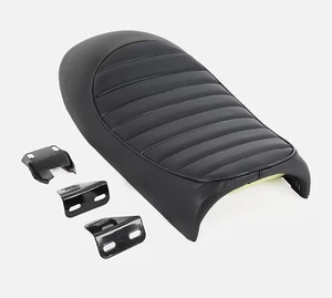 Black Cafe Racer Hump Seat Retro Saddle For Honda CB350 CB400 CB500 CB550 CB750 - Foto 1 di 12