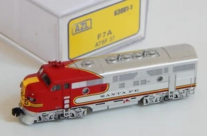 AZL Z-Scale; #63001-1 ATSF F7A in the beautiful "WARBONNET" scheme, NEW! - Picture 1 of 3