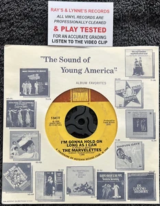 Marvelettes  I'm Gonna Hold On Long As I Can / Don't Make Hurting Me A Habit 7'' - Picture 1 of 7