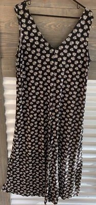 Ava Sky Honolulu Hawaii Mujer Azul Mameluco Jersey Margarita Pantalones sin mangas Cómodos Floral Foto 1 de 4