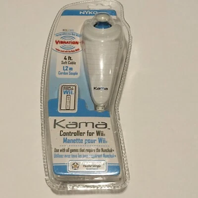 Nyko Kama Wired Nunchuck Controller For Nintendo Wii  Vibration New In Package  - Image 1 of 2