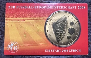 7x Gedenkmünze zur EM 2008 Österreich - Schweiz - Bild 1 von 14