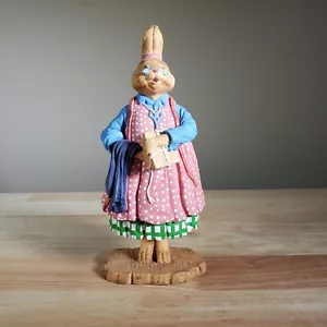 Handpainted Bunny Rabbit Grandma Dept 56 General Store - Picture 1 of 5
