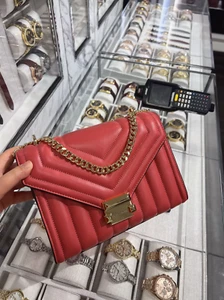 Michael Kors Whitney Medium Flap Chain Shoulder Bag Handtasche Purse Light Berry MK - Bild 1 von 8