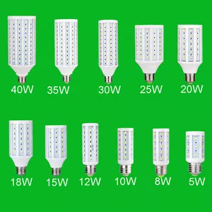 LED Corn Light Bulb 5730 SMD Lamp Energy Saving E27/E14/B22 Hi-Bright High Power - Picture 1 of 22