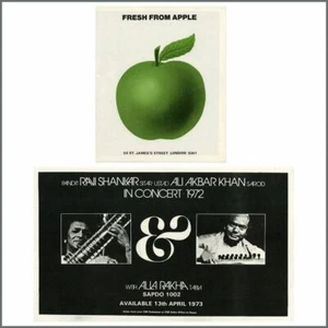 Ravi Shankar & Ali Akbar Khan 1973 In Concert Fresh From Apple Promo Leaflet - Afbeelding 1 van 1