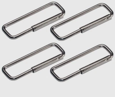 2 ~ Hillman Split Cable Ring KEY CHAIN 2 pk Metal Silver Rust-Resistant NEW! - Image 1 of 2