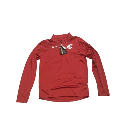 NWT NEW Washington State Cougars Nike Men's 1/2 Zip Pullover Jacket Small Cover