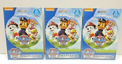 Globo de aluminio Nickelodeon Paw Patrol de 18 pulgadas. Chase, Marshall, Rubble, Skye - Lote Foto 1 de 3
