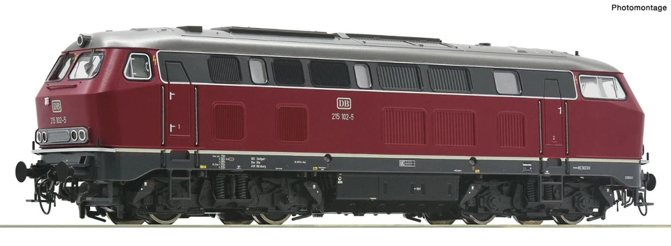 Roco 70752 - Diesellok BR 215, DB, DCC DIGITAL SOUND, beim Herst. ausverkauft!! - Bild 1 von 1