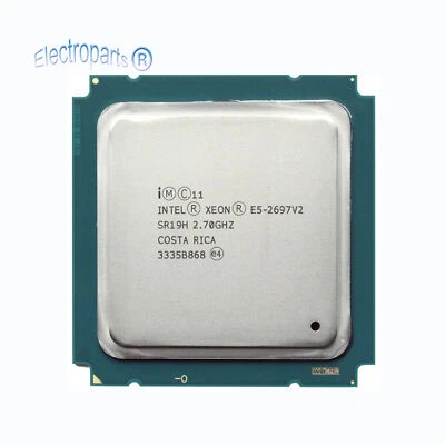 Intel Xeon E5-2697 V2 2697V2 2.7GHz 12Core 30M LGA2011 130W SR19H CPU Processor - Image 1 of 2