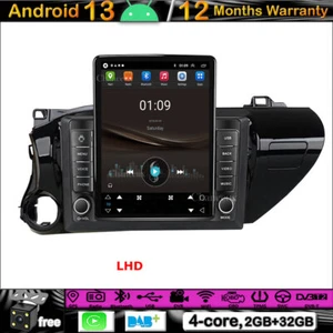 9.7"Android 13 Autoradio GPS SAT Navi DAB BT Carplay For Toyota Hilux 2015-2020 - Bild 1 von 12