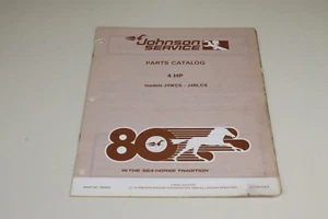 1980 Johnson Final Ed. Parts Catalog #390858 OMC 4HP J4WCS J4RLCS (loc:S2) - Picture 1 of 6