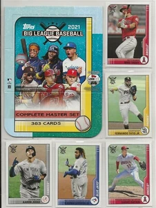 2021 Topps Big League Baseball COMPLETE 383 CARD MASTER SET W/ 4 INSERT SETS - Picture 1 of 3