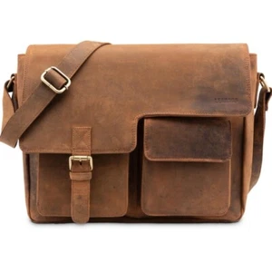 Pure Brown Leather Bag For Carrying Laptop And Other Accessories 3848858584ccddb - Bild 1 von 6