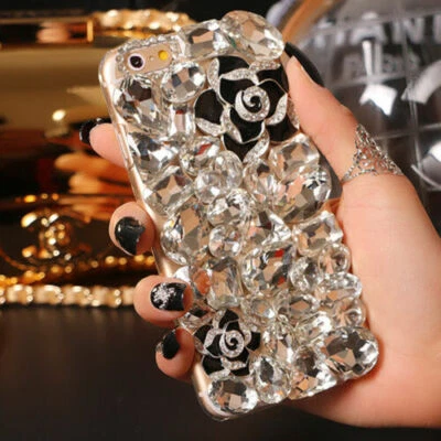 Funda protectora de lujo de cristal diamante brillante para Samsung Galaxy S25 Ultra S24 S23 S22 Foto 1 de 4