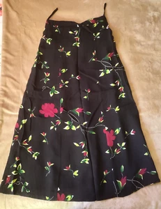 Damen Rock Maxirock Gr. 38 Alba Moda Sommerrock lang schwarz bunt - Bild 1 von 2