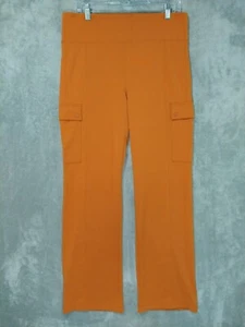Athleta Pants Womens Large Orange Delancey Straight Cargo Stretch - Picture 1 of 8