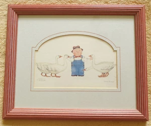 IMPRESIÓN ARTÍSTICA DE LA ARTISTA DIANNE L. PATTERSON ENMARCADA "PIEL DE GALLINO" - Imagen 1 de 4
