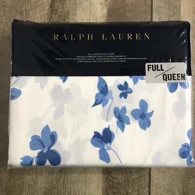 NEW Ralph Lauren GEORGICA MAYLEN Full/Queen Duvet Cover Blue Floral - Image 1 of 4