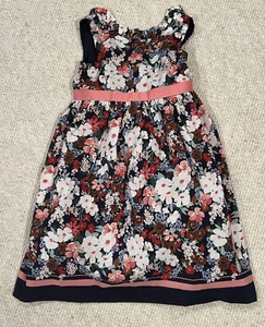 Janie and Jack Dress Floral Navy Pink 18-24M NEW NWT Sleeveless - Picture 1 of 7