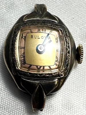 Reloj de Pulsera BULOVA Damas Chapado en Oro Laminado 14K Mecánico Funciona, el tiempo avanza Foto 1 de 4