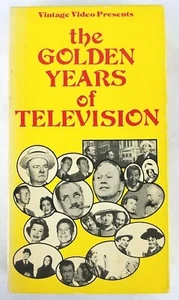 Vintage Video THE GOLDEN YEARS OF TELEVISION VHS Tape Groucho Abbott & Costello - Picture 1 of 4