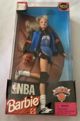 Barbie NBA Doll New York Knicks Official 1998 Mattel - Image 1 of 3
