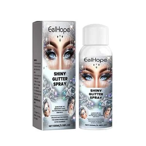Eelhope Sparkly Glitter Spray, Hair Body Highlight Shimmer Prom Festival Bash Gl - Picture 1 of 10