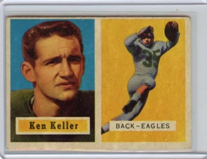 1957 Topps FB Ken Keller Philadelphia Eagles #111 ⭐️💥🎯 En muy buen estado - Imagen 1 de 2
