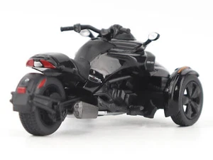 Can-Am Spyder F3 3-Wheel Motorcycle Steel Black Metallic 1/32 Diecast Model - Picture 1 of 5