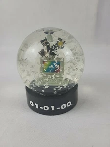 Mark of the Millennium Snow Water Globe 01-01-00 Computer Crash Vintage Rare - Picture 1 of 9
