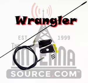 BLACK FIXED AM/FM ANTENNA FITS: Jeep CJ and Wrangler YJ 1973-1995 82200683 - Foto 1 di 9