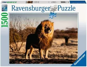 RAVENSBURGER PUZZLE 171071, Lion King Of Animals, 1500 Pieces, Adult Puzzle - Picture 1 of 2