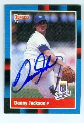 Danny Jackson autographed baseball card (Kansas City Royals) 1988 Donruss #132 - Image 1 of 1