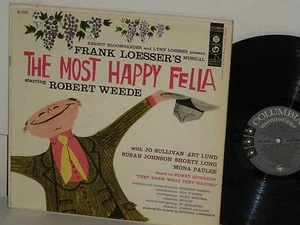 The Most Happy Fella LP Frank Loesser Robert Weede Columbia Masterworks VG Plus - Imagen 1 de 1