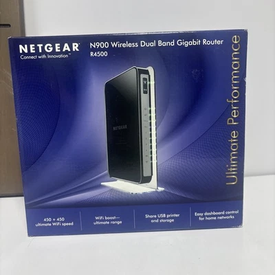 Netgear N900 450 Mbps 4-Port Wireless Dual Band Gigabit Router (R4500) - Image 1 of 4