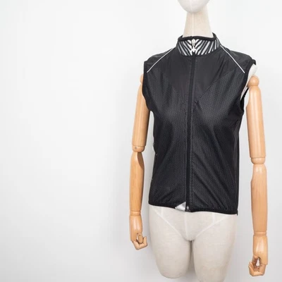 ASSOS Mujer Cremallera Completa Reflectante Widstopper AIRBLOCK Chaleco Cintura Abrigo Chaqueta S Foto 1 de 4