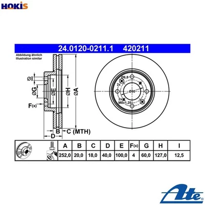 2x BRAKE DISC 24.0120-0211.1 FOR SUZUKI VAUXHALL AGILA/Mk/II OPEL 3cyl SPLASH - Image 1 of 4