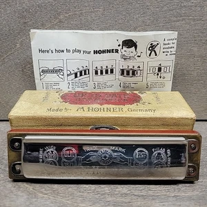 1896 1/2 M. Hohner Vintage Up To Date Harmonica w/ Case Made in Germany 20 Reeds - Picture 1 of 17