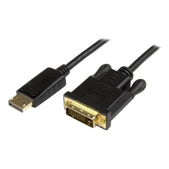 (2 Pack) StarTech DisplayPort to DVI Converter Cable DP to DVI Adapter 3ft - Image 1 of 1
