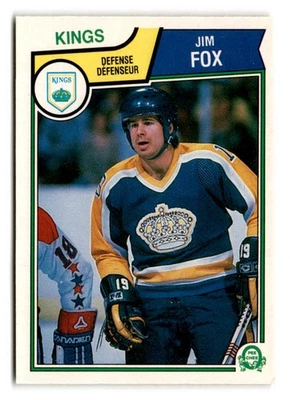 1983-84 Jim Fox O-Pee-Chee OPC - Los Angeles Kings - Image 1 of 2