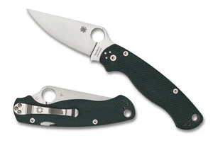 Spyderco Knives Para Millitary 2 Forest Green G-10 1/1200 S45VN C81GPFGR2 Knife - Picture 1 of 4